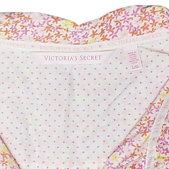 Victoria Secret Mayfair Sleepshirt Sz L Ditsy Floral Pocket Intimates Sleepwear - Picture 3 of 11